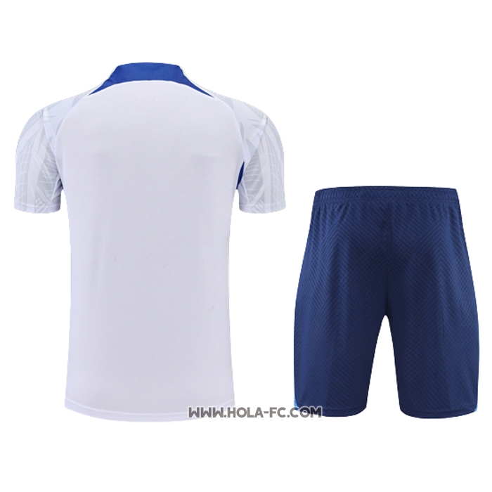 Chandal del Francia 2022-2023 Manga Corta Blanco - Pantalon Corto